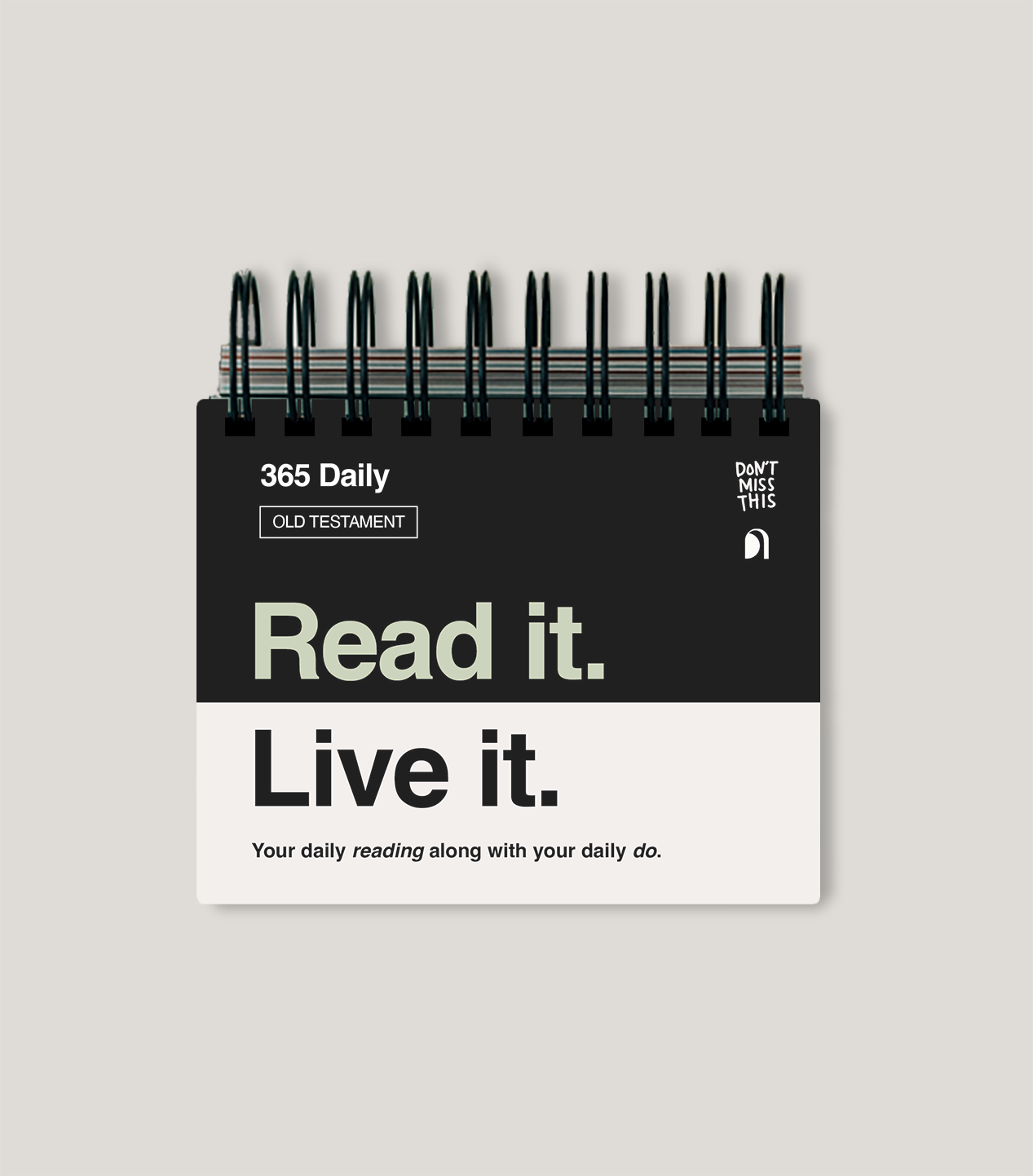 Old Testament: Read it. Live it.