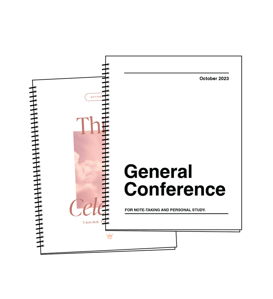 October 2023 General Conference Packet, Study Journal and Notebook for LDS  General Conference, Printable Conference Note-taking Kit 