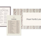 Pour Forth Love Kit (with backing paper)
