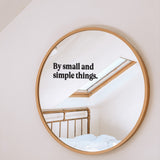 Small and Simple Things